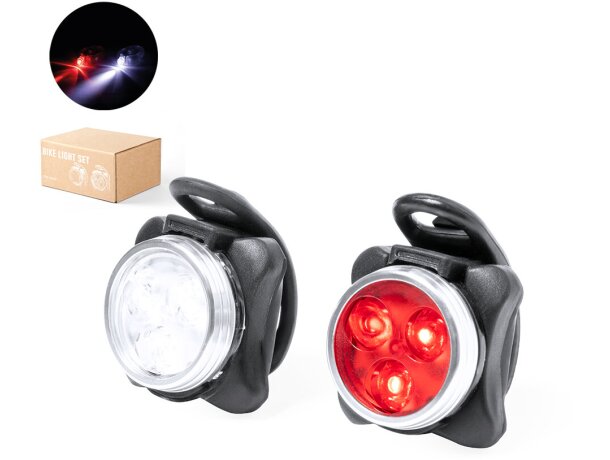 Set luces bicicleta de seguridad detalle 1