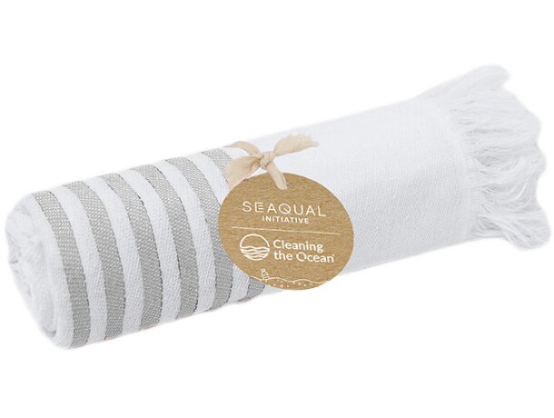 Pareo toalla Mundry algodón y poliéster reciclado SEAQUAL detalle 4