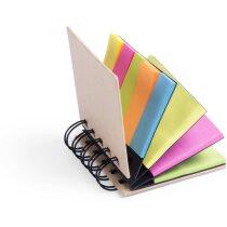 Notas adhesivas ecológicas bloc Laska con cartón y 200 notas de varios tamaños