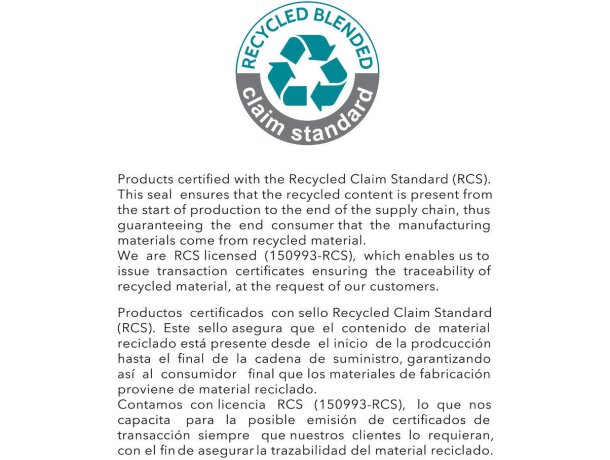 Cargador inalámbrico de plástico reciclado 15W detalle 5