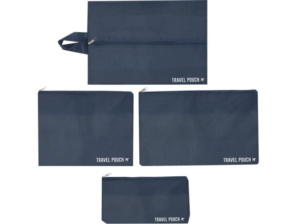 Set organizador Combol de viaje en poliéster 210D marino detalle 3