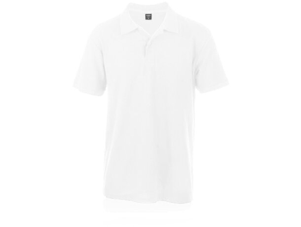 Polo manga corta unisex blanco 180 gr barato