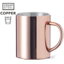 Taza Belon acero cobre acabado brillante térmico