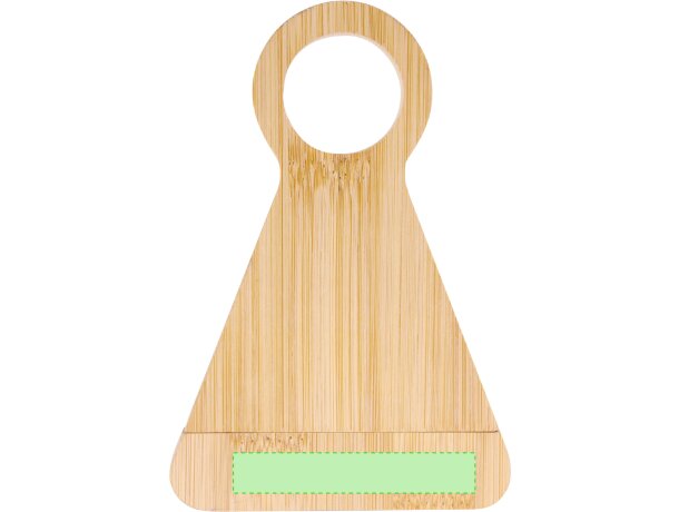 Sacacorchos soporte Kofko bambú con acero inoxidable detalle 4