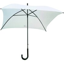 Paraguas formato cuadrado de 72 cm de lado personalizado blanco Paraguas formato cuadrado de 72 cm de lado personalizado blanco