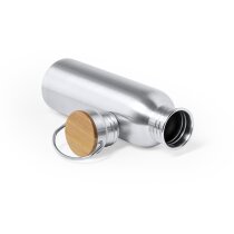 Botellas de agua reutilizables Bidón Rangler acero inox y tapón bambú eco