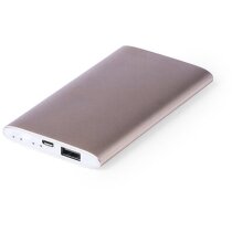 Powerbank resistente en aluminio con 5000 mah con logo Powerbank resistente en aluminio con 5000 mah con logo