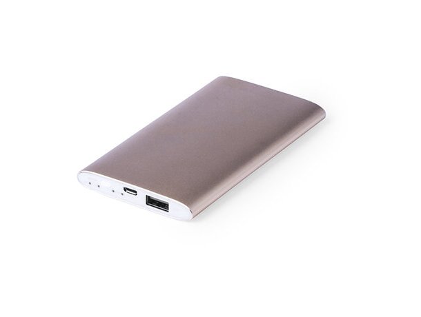 Powerbank resistente en aluminio con 5000 mah con logo Powerbank resistente en aluminio con 5000 mah con logo