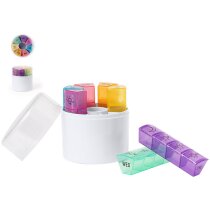 Pastillero Ablix con 28 compartimentos multicolor