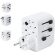 Adaptador enchufes Wando universal con USB y tipo C multiregión detalle 1