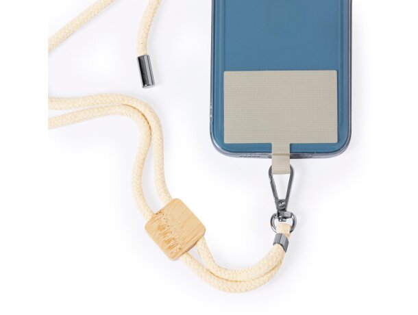 Lanyard sublimado en algodón Reuter detalle 4