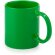 Taza de cerámica Zifor de desayuno de colores personalizada verde