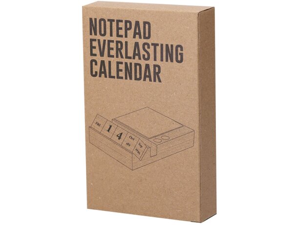 Portanotas calendario perpetuo bambú Dex con soporte smartphone detalle 5