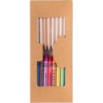 Set personalizado de 19 piezas de lápices y ceras personalizada