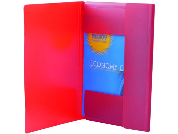 Carpeta básica de plastico con gomas