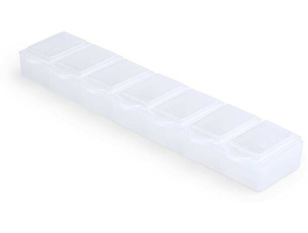 Pastillero semanal de plástico blanco barato