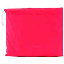 Poncho infantil con funda personalizado rojo