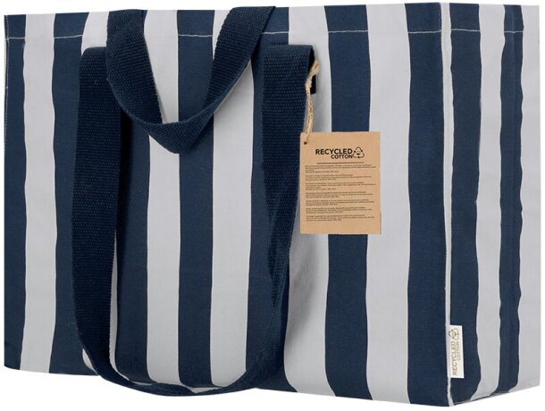 Bolsa algodón reciclado Marylis con asas reforzadas detalle 4