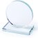 Placa redonda de cristal personalizada