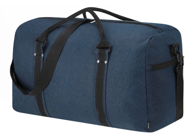 Bolso de viaje Gleor en poliéster reciclado RPET con tres compartimentos detalle 3