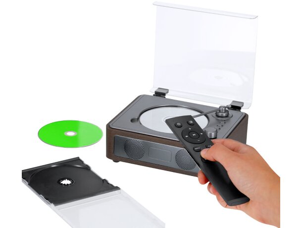 Reproductor CD Hopson madera con Bluetooth 5.3 detalle 5