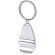 Llavero abridor Myren metal plateado grabable detalle 3