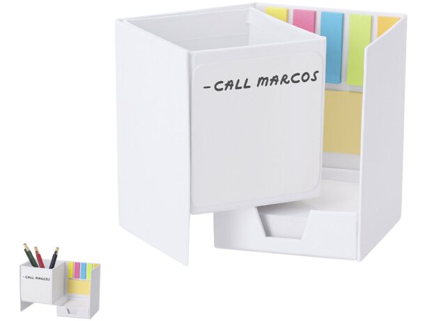 Lapicero portanotas pizarra Persut con cartón reciclado detalle 1