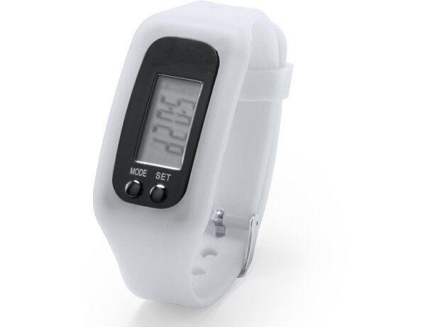 Reloj de silicona para deportistas personalizado blanco