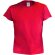 Camiseta Hecom de niño 135 gr color rojo