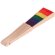 Abanico plegable Prokip con varillas de madera y tela multicolor detalle 3
