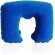 Almohadilla de viaje para el cuello azul personalizado