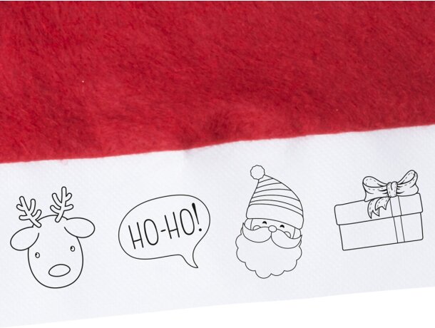 Gorro Papa Noel Niño Rupler Rojo detalle 2