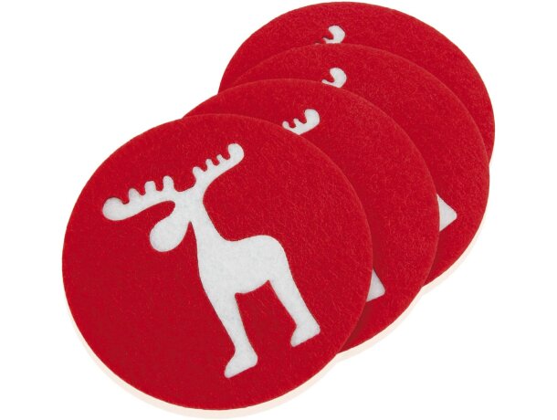 Set de posavasos de Navidad personalizado