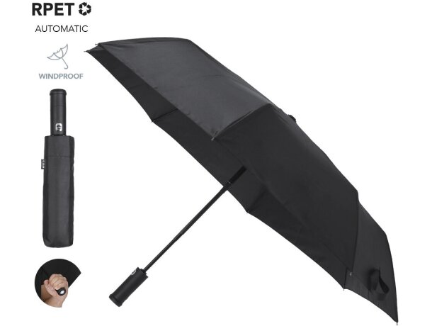 Paraguas Pulsak con linterna integrada y tejido RPET sostenible detalle 1