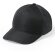 Gorra básica para niños con cierre de velcro negra