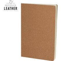 Cuaderno personalizado Atrex PU reciclado 60 hojas crema elástico