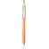 Bolígrafo Lucke en color liso y con clip personalizado naranja