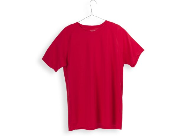 Camiseta en poliester 135 gr unisex tecnic plus roja