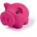 Hucha cerdito en colores fucsia