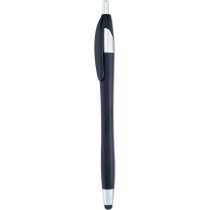 Bolígrafo puntero con detalle en plateado personalizado negro Bolígrafo puntero con detalle en plateado personalizado negro