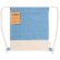 Mochila saco con logotipo de color natural algodón reciclado 120 g/m2 Vexira Azul