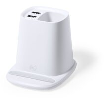 Lapicero Pekon con cargador inalámbrico y hub USB