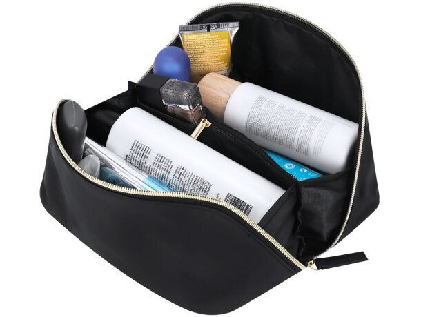 Neceser Brinix con cremallera dorada y compartimentos detalle 4