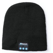 Gorro deportivo reproductor música personalizado negro