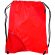Mochila Fiter con cuerdas con bolsillo en esquina personalizada rojo