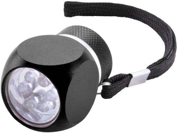 Linterna original con 6 luces led negra