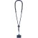 Lanyard soporte smartphone Zaret con mosquetón giratorio Marino