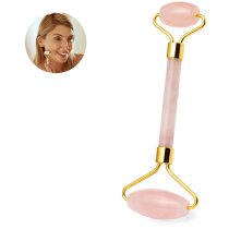 Masajeador facial Zynka de piedra jade rosa