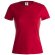 Camiseta Mujer Color keya 150 gr rojo