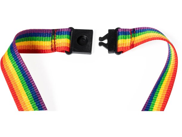 Lanyard lgtbi de poliéster Mapik detalle 4